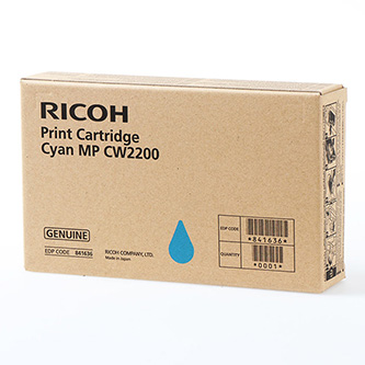 Obrazek Ricoh 841636 originální inkoustová kazeta, barva náplně azurová