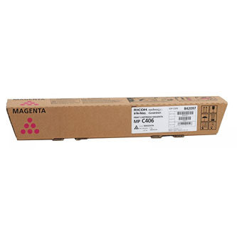 Obrazek Ricoh 842097 originální tonerová kazeta, barva náplně purpurová, výtěžnost cartridge 6000 stran