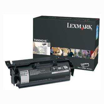 Obrazek Lexmark T650H31E originální tonerová kazeta, barva náplně černá, výtěžnost cartridge 25000 stran