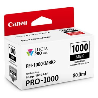 Obrazek Canon PFI-1000 0545C001 originální inkoustová kazeta, barva náplně černá, výtěžnost cartridge 5490 stran