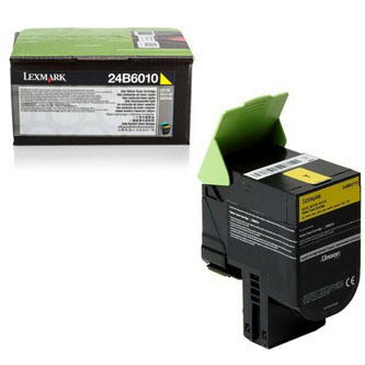 Obrazek Lexmark 24B6010 originální tonerová kazeta, barva náplně žlutá, výtěžnost cartridge 3000 stran
