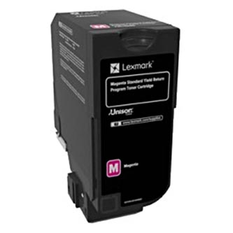 Obrazek Lexmark 84C2HM0 originální tonerová kazeta, barva náplně purpurová, výtěžnost cartridge 16000 stran