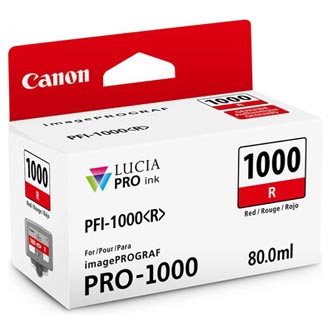 Obrazek Canon PFI-1000 0554C001 originální inkoustová kazeta, barva náplně červená, výtěžnost cartridge 5355 stran