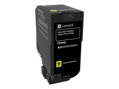 Obrazek Lexmark 74C2HY0 originální tonerová kazeta, barva náplně žlutá, výtěžnost cartridge 12000 stran