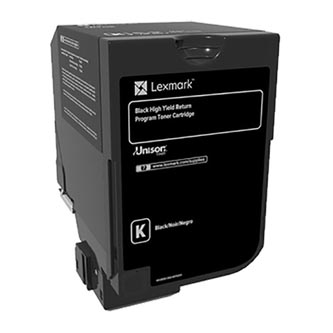 Obrazek Lexmark 74C2HK0 originální tonerová kazeta, barva náplně černá, výtěžnost cartridge 20000 stran