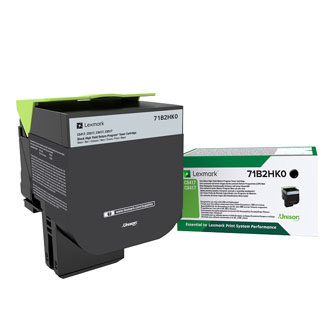 Obrazek Lexmark 71B2HK0 originální tonerová kazeta, barva náplně černá, výtěžnost cartridge 6000 stran