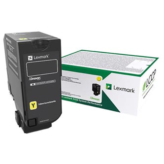 Obrazek Lexmark 73B20Y0 originální tonerová kazeta, barva náplně žlutá, výtěžnost cartridge 15000 stran