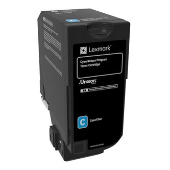 Obrazek Lexmark 74C20C0 originální tonerová kazeta, barva náplně azurová, výtěžnost cartridge 3000 stran