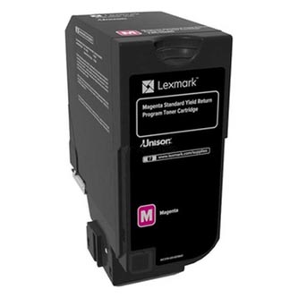 Obrazek Lexmark 74C20M0 originální tonerová kazeta, barva náplně purpurová, výtěžnost cartridge 3000 stran