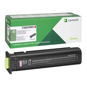 Obrazek Lexmark 73B20M0 originální tonerová kazeta, barva náplně purpurová, výtěžnost cartridge 15000 stran