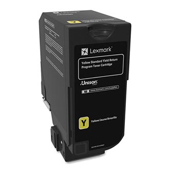 Obrazek Lexmark 74C20Y0 originální tonerová kazeta, barva náplně žlutá, výtěžnost cartridge 3000 stran