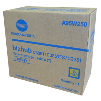 Obrazek Konica A95W250 originální tonerová kazeta, barva náplně žlutá, výtěžnost cartridge 12000 stran
