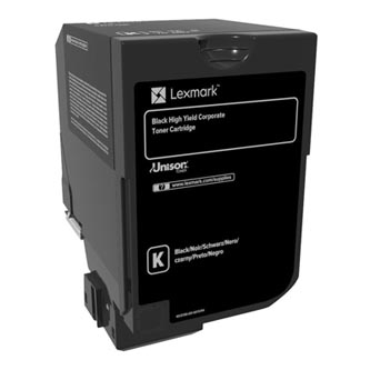 Obrazek Lexmark 74C2SK0 originální tonerová kazeta, barva náplně černá, výtěžnost cartridge 7000 stran