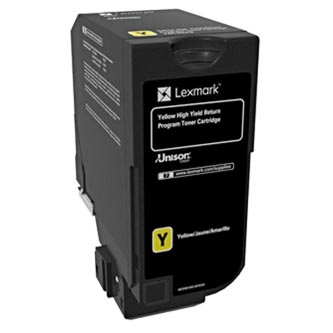 Obrazek Lexmark 84C2HY0 originální tonerová kazeta, barva náplně žlutá, výtěžnost cartridge 16000 stran