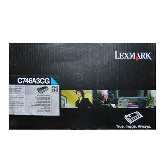 Obrazek Lexmark C746A3CG originální tonerová kazeta, barva náplně azurová, výtěžnost cartridge 7000 stran
