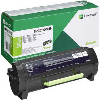 Obrazek Lexmark B232000 originální tonerová kazeta, barva náplně černá, výtěžnost cartridge 3000 stran