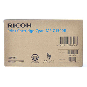 Obrazek Ricoh 888550 originální inkoustová kazeta, barva náplně azurová, výtěžnost cartridge 3000 stran