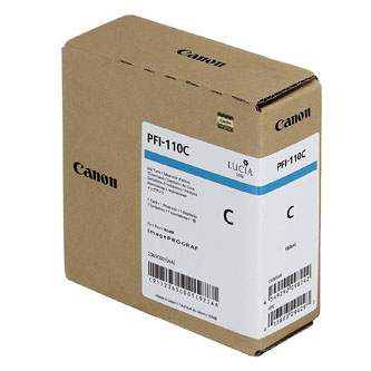 Obrazek Canon PFI-110 2365C001 originální inkoustová kazeta, barva náplně azurová