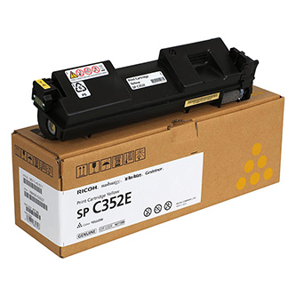 Obrazek Ricoh 407386 originální tonerová kazeta, barva náplně žlutá, výtěžnost cartridge 9000 stran