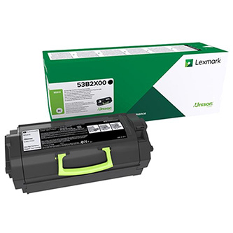 Obrazek Lexmark 53B2X00 originální tonerová kazeta, barva náplně černá, výtěžnost cartridge 45000 stran