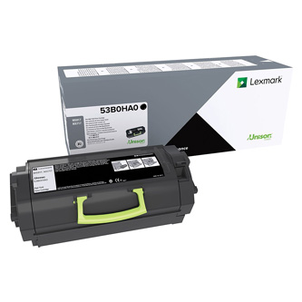 Obrazek Lexmark 53B0HA0 originální tonerová kazeta, barva náplně černá, výtěžnost cartridge 25000 stran