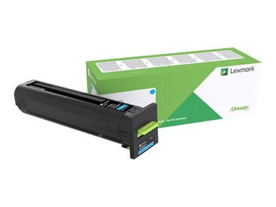 Obrazek Lexmark 82K2XCE originální tonerová kazeta, barva náplně azurová, výtěžnost cartridge 22000 stran