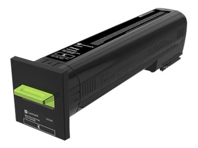 Obrazek Lexmark 72K20KE originální tonerová kazeta, barva náplně černá, výtěžnost cartridge 8000 stran