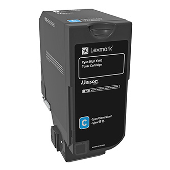 Obrazek Lexmark 74C0H20 originální tonerová kazeta, barva náplně azurová, výtěžnost cartridge 12000 stran