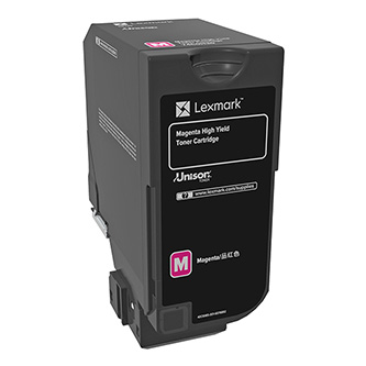 Obrazek Lexmark 74C0H30 originální tonerová kazeta, barva náplně purpurová, výtěžnost cartridge 12000 stran