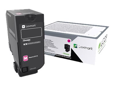 Obrazek Lexmark 74C0S30 originální tonerová kazeta, barva náplně purpurová, výtěžnost cartridge 7000 stran