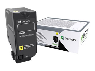 Obrazek Lexmark 74C0S40 originální tonerová kazeta, barva náplně žlutá, výtěžnost cartridge 7000 stran