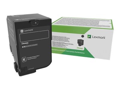 Obrazek Lexmark 74C20KE originální tonerová kazeta, barva náplně černá, výtěžnost cartridge 3000 stran