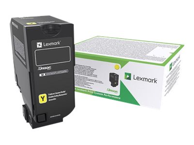 Obrazek Lexmark 74C20YE originální tonerová kazeta, barva náplně žlutá, výtěžnost cartridge 3000 stran