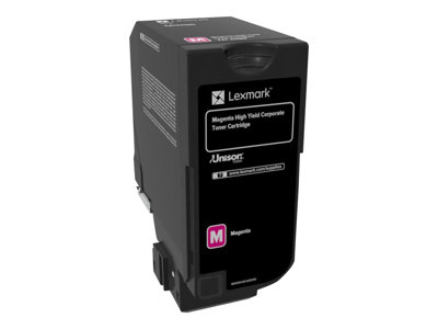 Obrazek Lexmark 74C2HME originální tonerová kazeta, barva náplně purpurová, výtěžnost cartridge 12000 stran