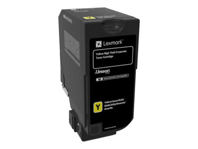 Obrazek Lexmark 74C2HYE originální tonerová kazeta, barva náplně žlutá, výtěžnost cartridge 12000 stran