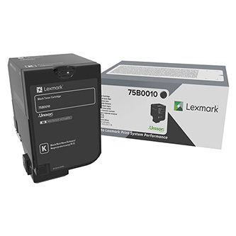 Obrazek Lexmark 75B0010 originální tonerová kazeta, barva náplně černá, výtěžnost cartridge 13000 stran