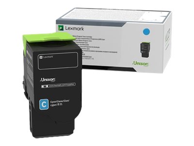 Obrazek Lexmark 78C0U20 originální tonerová kazeta, barva náplně azurová, výtěžnost cartridge 7000 stran