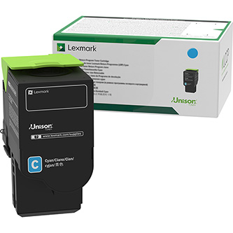 Obrazek Lexmark 78C2XC0 originální tonerová kazeta, barva náplně azurová, výtěžnost cartridge 5000 stran