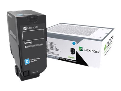 Obrazek Lexmark 84C0H20 originální tonerová kazeta, barva náplně azurová, výtěžnost cartridge 16000 stran