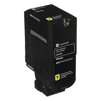 Obrazek Lexmark 84C0H40 originální tonerová kazeta, barva náplně žlutá, výtěžnost cartridge 16000 stran