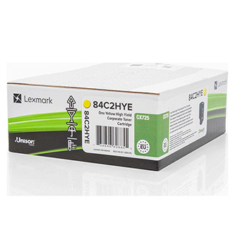 Obrazek Lexmark 84C2HYE originální tonerová kazeta, barva náplně žlutá, výtěžnost cartridge 16000 stran