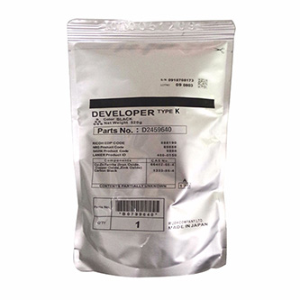 Obrazek Ricoh D2459640 originální developer, barva náplně černá, výtěžnost cartridge 60000 stran