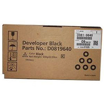 Obrazek Ricoh D0819640 originální developer, barva náplně černá, výtěžnost cartridge 450000 stran