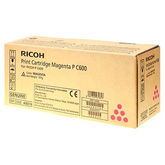 Obrazek Ricoh 408316 originální tonerová kazeta, barva náplně purpurová, výtěžnost cartridge 12000 stran