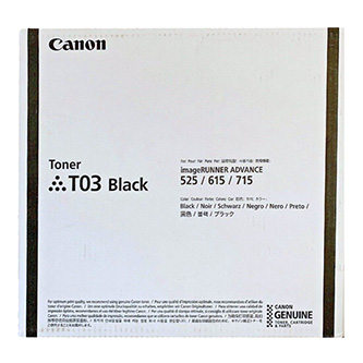 Obrazek Canon T03 2725C001 originální tonerová kazeta, barva náplně černá, výtěžnost cartridge 51500 stran