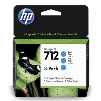 Obrazek HP 3ED77A originální inkoustová kazeta, barva náplně azurová