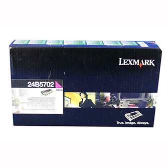 Obrazek Lexmark 24B5702 originální tonerová kazeta, barva náplně purpurová, výtěžnost cartridge 10000 stran