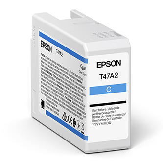 Obrazek Epson T47A C13T47A200 originální inkoustová kazeta, barva náplně azurová