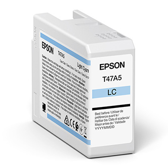 Obrazek Epson T47A C13T47A500 originální inkoustová kazeta, barva náplně azurová