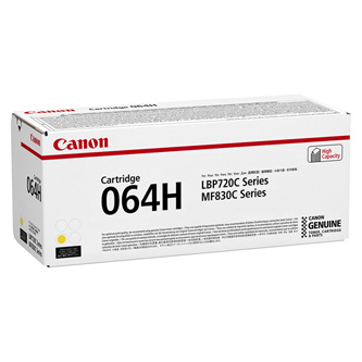 Obrazek Canon 064H 4932C001 originální tonerová kazeta, barva náplně žlutá, výtěžnost cartridge 10500 stran
